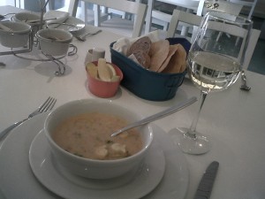 Clam chowder en Pablo el Erizo