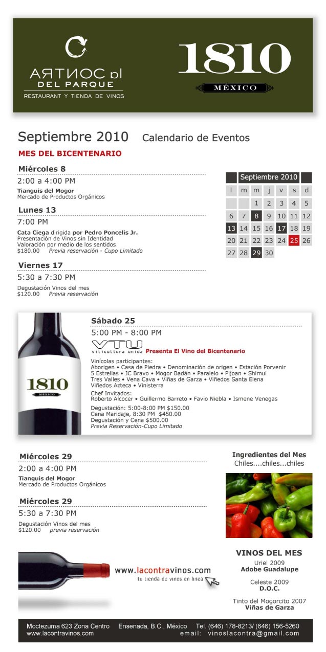 Presentarán el –otro– vino del Bicentenario en La Contra, Ensenada.