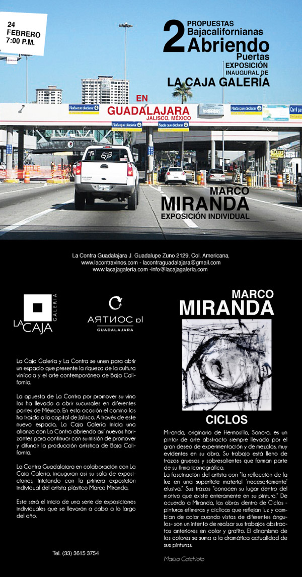 En Guadalajara, La Contra y La Caja inauguran exposición conjunta.
