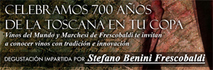 Te invitamos a celebrar 700 años de enología con Frescobaldi (Guadalajara).