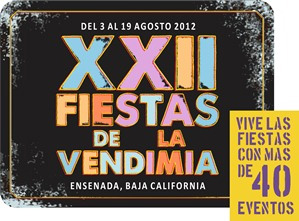 Calendario de Eventos XXII Fiestas de La Vendimia Ensenada 2012