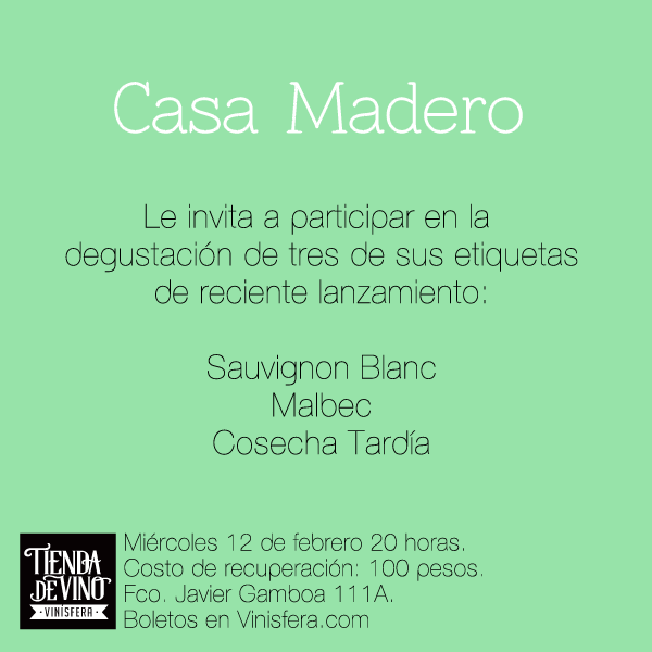 #CataMadero en la @TiendaDeVinoMX