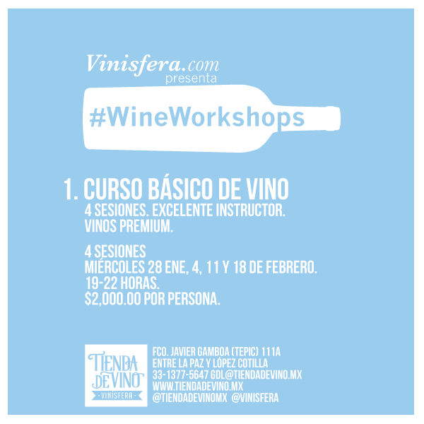 #GDL: Toma un curso básico de vino en Vinísfera.
