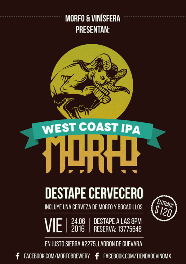 #GDL: Destape de Cerveza Morfo West Coast IPA